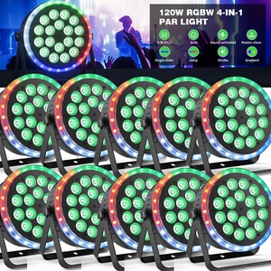 18 LEDs RGB Par Light Stage Lighting DMX512 Disco Party Show DJ Disco Lighting - Picture 1 of 21