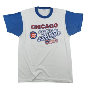 Vintage Chicago Cubs Hemd Herren Large XL 80s Deleted 1984 World Series NL Champs - Bild 1 von 11