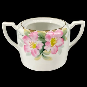 Vintage Noritake Azalea Sugar Bowl 19322 Green Mark Japan Double Handle No Lid - Picture 1 of 8