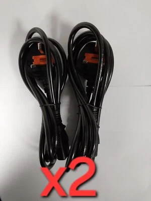 X2 Power Cord UK Plug 3A ISHENG PC Mains Kettle Lead C13 1.8m computer/Printer - Image 1 of 4