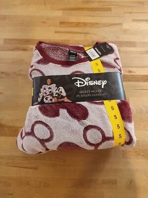 Disney 2-Piece Mickey Mouse Cozy Pajama Lounge Set, Women's Size Small Red - Image 1 of 4