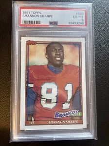 1991 Topps #563 Shannon Sharpe PSA 6 - Picture 1 of 6