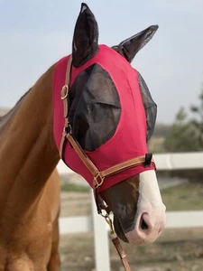 Máscaras para moscas de caballo con orejas, protección UV, ligeras, - Picture 1 of 3