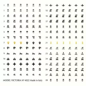 Model Victoria 1/35 Decals Set for Italian Regio Esercito Army Helmets WWII 4022 - Picture 1 of 1