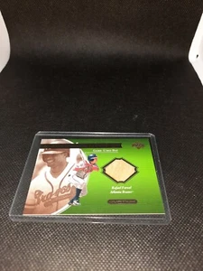 2001 Upper Deck Ovation A Piece Of History Rafael Furcal Game Used Bat Card - Picture 1 of 2