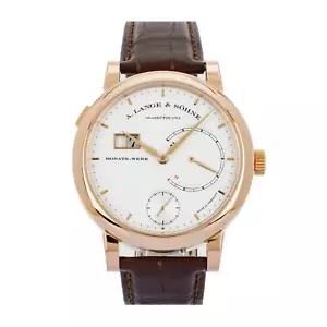 A. Lange & Sohne Lange 31 Rose Gold Silver Strap Watch 31 130.032F - Picture 1 of 6