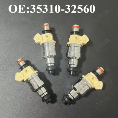 4 Pcs Fuel Injectors 35310-32560 For Hyundai Elantra Sonata 1990-1998 1.6L Foto 1 de 4