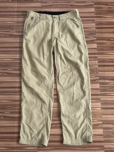 Duluth Trading Mens Pants Beige Stretch Hiking Casual sz Medium - Picture 1 of 5