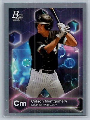 2022  Bowman Platinum Precious Elements Colson Montgomery #PE-4 White Sox - Image 1 of 2