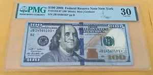 2009 FR Note New York $100 One Hundred Dollar Star Bill (JB* Block) JB14560103* - Picture 1 of 4
