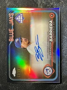 BRANDON BARRIERA 2024 Topps Pro Debut Chrome Refractor Auto 83/99 PDC-68 - Picture 1 of 2