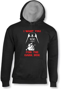 DARTH VADER STAR WARS JOIN US I WANT YOU DARK SIDE HOODIE HOODIE HOODIE - Picture 1 of 4