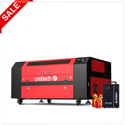 OMTech 60W 20x28 CO2 Laser Engraver Cutting Machine with CW-5000 Water Chiller - Image 1 of 4