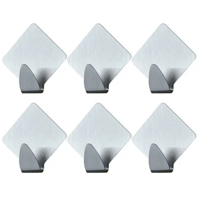  6 Sets/12PCS Bathroom Wall-mounted Coat Hook Robe Hooks for Bathrooms - Image 1 of 4