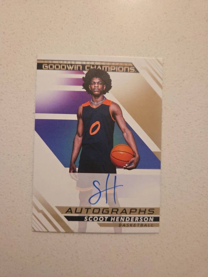 SCOOT HENDERSON 2022 UPPER DECK GOODWIN CHAMPIONS #A-SH ROOKIE AUTOGRAPH AUTO - Image 1 of 3