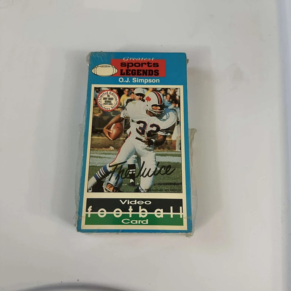 Rare Vintage O.J.Simpson VHS Video Football Card 1988 Sealed - Image 1 of 4