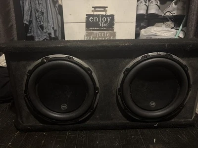 Juego de DOS Subwoofers Altavoz POWER Estéreo Coche JL Audio 10W6v2-D4 FUNCIONAN MUY BIEN Foto 1 de 3