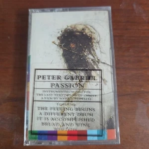 Peter Gabriel Passion Movie Soundtrack 1988 Cassette NEW SEALED w/ Hype Geffen - Picture 1 of 3