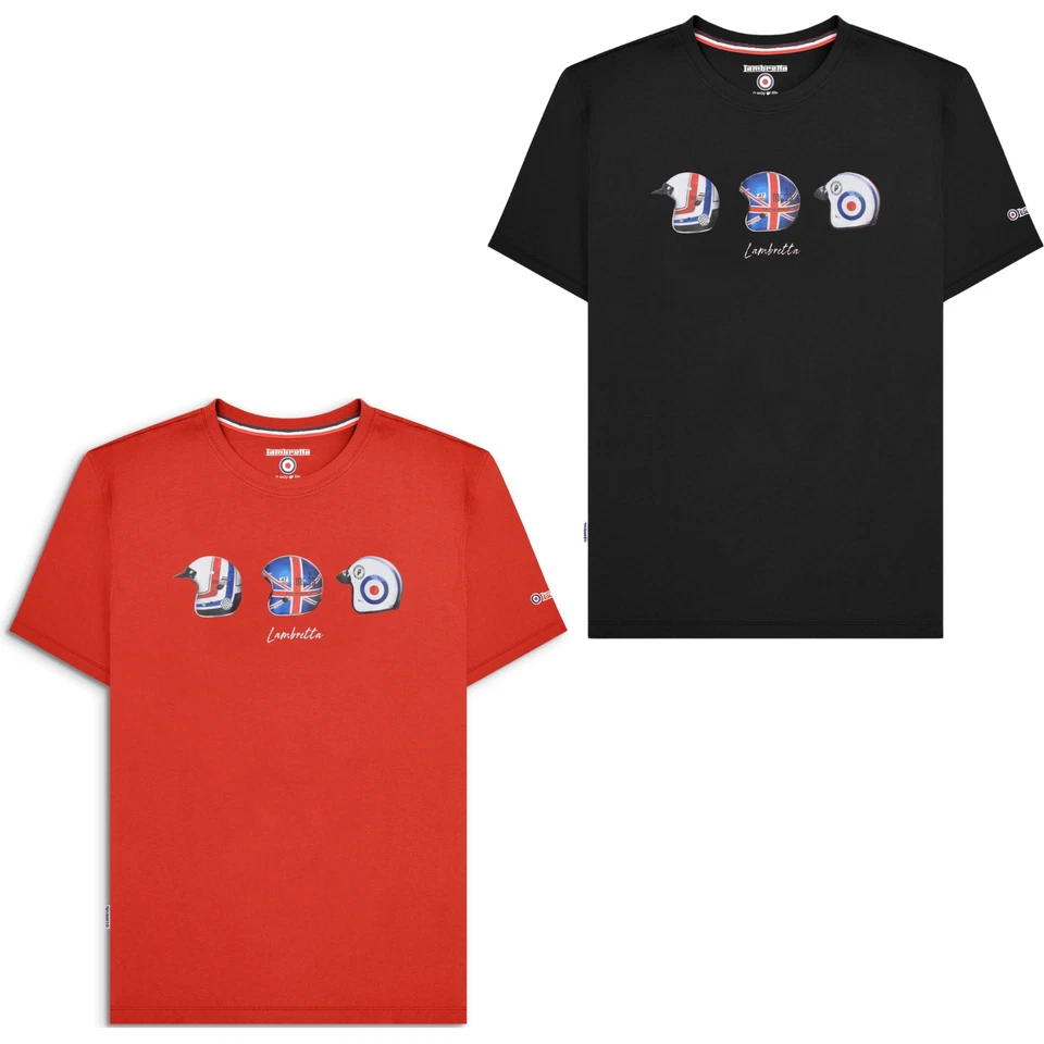 Camiseta de manga corta con casco Lambretta para hombre Foto 1 de 1