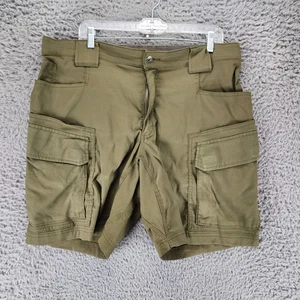 Duluth Shorts Mens 36 Olive Green Stretch Mid Rise Cargo Hiking - Picture 1 of 12