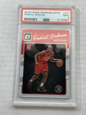 2016-17 Panini Donruss Optic #171 Pascal Siakam RC Rookie PSA 9 Mint - Image 1 of 4