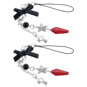 2 Pcs Pentagram Mobile Phone Chain Chains for Women Cute Accessories - Afbeelding 1 van 12