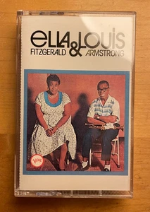 ELLA FITZGERALD & LOUIS ARMSTRONG VERVE T13 8152 Tape Cassette Mint Vtg Jazz 50s - Picture 1 of 5