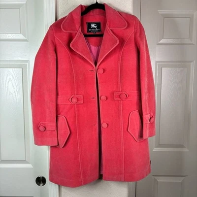 Abrigo chaqueta abrigo rosa de mezcla de lana inspirado en la colección para mujer talla grande Foto 1 de 4