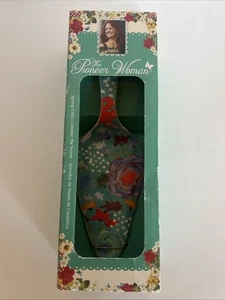 The Pioneer Woman Celia Aqua Pie Server NEW  - Picture 1 of 6