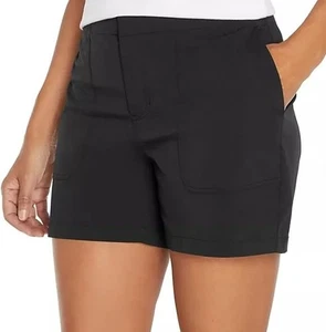 NEW Women's Eddie Bauer Black Lightweight Hiker Shorts Size 8 MSRP $65.00 - Picture 1 of 10
