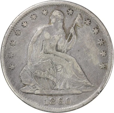 1860-S Liberty Seated Half Dollar EF Uncertified #804 - Image 1 of 2