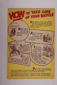 TELO DI SICUREZZA VINTAGE SAFETY FIRST - MANUTENZIONE BICI DOPPIA FACCIA - Foto 1 di 2