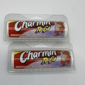 2 Stück Charmin To Go Badezimmer Seiden Toilettenpapier Reise ausziehbarer Spender - Bild 1 von 2