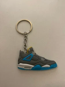 AIR JORDAN 4 RETRO-(MIST BLUE)-2D SNEAKER KEYCHAIN - Picture 1 of 3