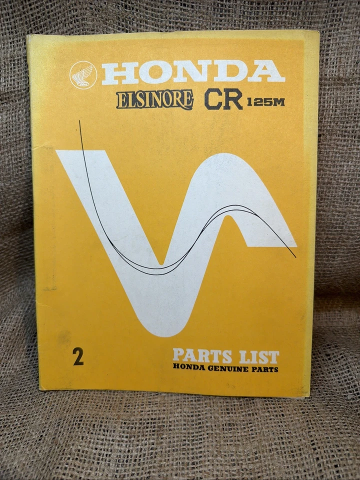 Lista de piezas de colección OEM 1973 Honda CR125M Elsinore. #2 (J15) Foto 1 de 4