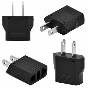 Paquete de 4 unidades Adaptador Enchufe Americano a Europeo, Adaptador de Conver - Imagen 1 de 7