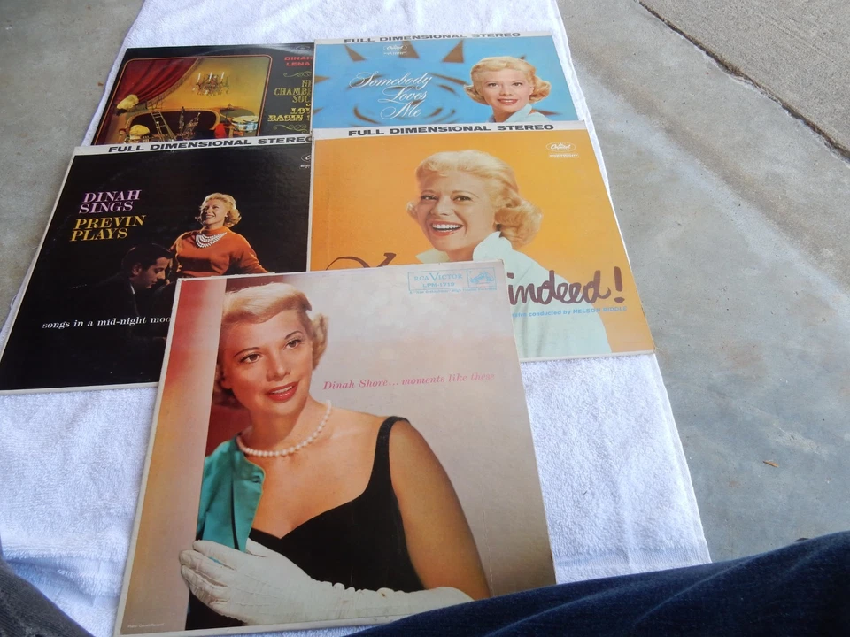 LOT 2  POP ONE LOT OF FIVE ALL DINAH SHORE   LP" 12" 331/3  RECORDS - Image 1 of 1