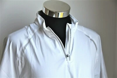 Mens Spalding Endurance 1/4 Zip Running Cycling Sports Gents T-Shirt, L, neu!