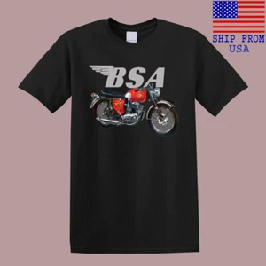 BSA Retro Motorcycle Men's Black Size S-5XL - Picture 1 of 1