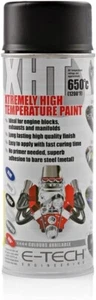 E-TECH XHT NEGRO Pintura Temperatura Extremadamente Alta VHT Escape Motor Coche 400ml - Imagen 1 de 7