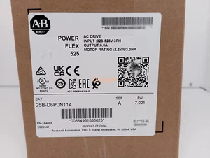Nuevo Allen Bradley 25B-D6P0N114 PowerFlex 525 AC Drive 2,2 kW 3 HP  - Imagen 1 de 2