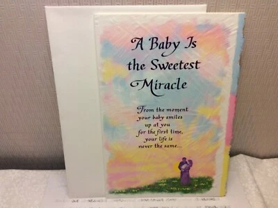 BLUE MOUNTAIN ARTS NEW BABY GREETING CARD New w/Envelope "Baby is the sweetest"