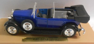 Solido 1/43 Scale Metal Model - SO242 FIAT 525 N 1929 BLUE - Image 1 of 2