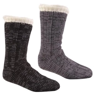 Calcetines deportivos cálidos de invierno forrados de lana gruesos de punto para hombre - Imagen 1 de 10