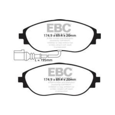 Bremsbelagsatz EBC BRAKES Yellow Stuff DP42127R, Vorne - Bild 1 von 4