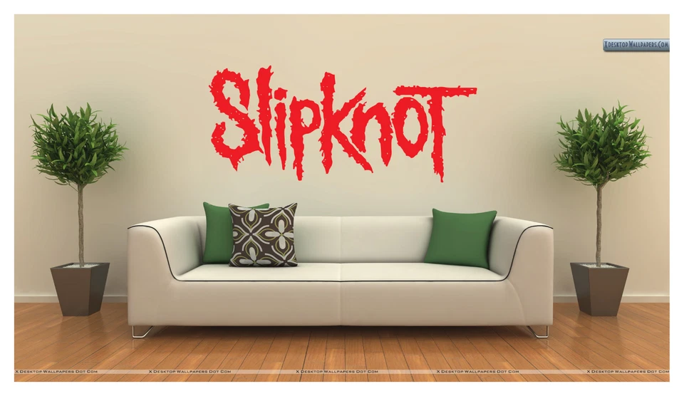 Slipknot LOGO 36" WIDE LARGE WALL VINYL DECAL - YOUR CHOICE OF COLOR - REMOVABLE - Image 1 of 3