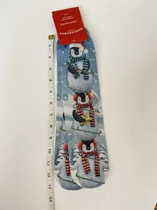 Wondershop Women's Holiday Penguin Knee High Crew Socks Christmas-One Size - Picture 1 of 8