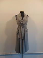 Donna - MP Milano - usato-  abito jersey grigio chiaro - made in Italy - tg 42