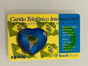 INTERNATIONALE TELEKOM BRASILIEN HERZ C&C 6720 GRUNDKARTE OHNE GEHEIMCODE - Bild 1 von 2