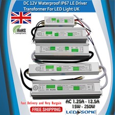 IP67 Waterproof LED Driver Power Supply Transformer AC240V-DC12V Power Converter